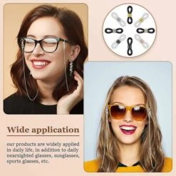 DONTODENT Extrémités De Chaîne De Lunettes, Chaîne De Lunettes, Support De Boucle, Silicone, Connecteur De Lunettes 9 DONTODENT Extrémités De Chaîne De Lunettes, Chaîne De Lunettes, Support De Boucle, Silicone, Connecteur De Lunettes -Promos Protection des yeux : lunettes et masque Magasin 63694059 5