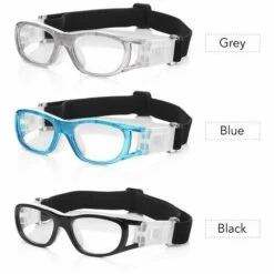 DECKON Lunettes De Basket-ball Pour Enfants Lunettes De Protection Football Football Lunettes Protecteur Des Yeux Lunettes De Securite Sportives, Modele: Gris - Modele:Gris -Promos Protection des yeux : lunettes et masque Magasin 63702244 4