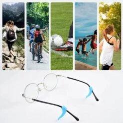 PERLE RARE Lot De 12 Sangles Et Crochets Pour Lunettes En Silicone Antidérapant Pour Enfants Et Adultes, Porte-lunettes Supports Soleil Confortables - 15 * 36mm -Promos Protection des yeux : lunettes et masque Magasin 63733674 4
