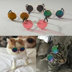 PERLE RARE Lunettes De Soleil Universelles Pour Petits Animaux De Compagnie Pour Chiens Et Chats -Promos Protection des yeux : lunettes et masque Magasin 63733932 5