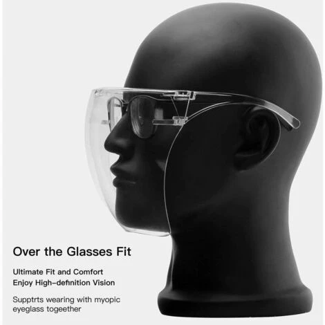 Bouchon Anti-poussière Dontodent 2 Avec Visière Transparente Protège-dents Couvre-visage 2 Bouchon Anti-poussière Dontodent 2 Avec Visière Transparente Protège-dents Couvre-visage – Image 2