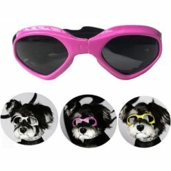 Dontodent Pet Lunettes Pliables Lunettes Pour Chiens Et Chats Lunettes Accessoires Pour Animaux Lunettes De Soleil, Rose