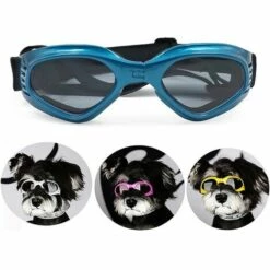 Dontodent Lunettes Pliables Pour Animaux De Compagnie Chat Chien Lunettes Lunettes De Ski Accessoires Pour Animaux De Compagnie Lunettes De Soleil, Bleu