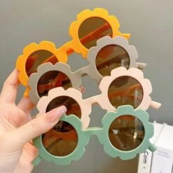 LIFCAUSAL Lunettes De Soleil Pour Enfants Lunettes De Soleil De Plage Lunettes De Soleil Mignonnes Pour Tout-petits Pour Enfants Fille Garçon Fête Cadeaux D'anniversaire Jaune -Promos Protection des yeux : lunettes et masque Magasin 63745880 2
