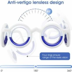 LIFCAUSAL Lunettes Intelligentes Anti-mal Des Transports, Lunettes Portables Surélevées Contre Le Mal De L'air Pour Le Mal De Voiture, Le Mal De Mer, Les Voyages, Les Jeux, Le Soulagement Des Nausées, Les Lunettes Liquides Sans Lentilles Pour Adultes Ou Enfants -Promos Protection des yeux : lunettes et masque Magasin 63746515 5