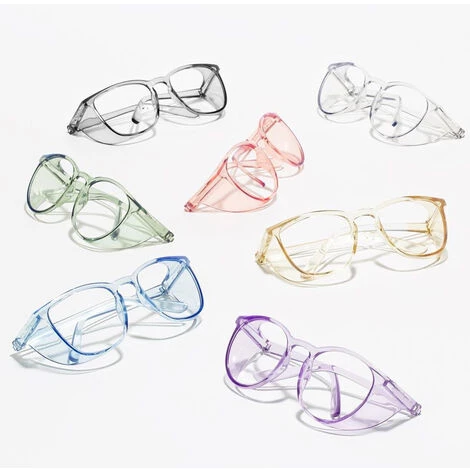 Verres Thsinde, PC Clair Anti-rayures, Anti-buée-vert Transparent 4 Verres Thsinde, PC Clair Anti-rayures, Anti-buée-vert Transparent – Image 4