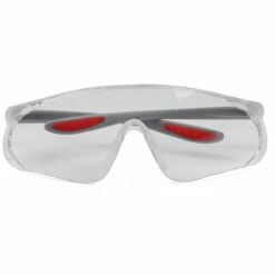 Thsinde Lunettes De Sécurité -300100 Gris Cadre Rouge Lentille Transparente Anti-Rayures Anti-buée