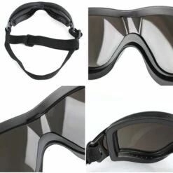 CARILLONSàVENT Carivent Lunettes Pour Animaux De Compagnie Lunettes Pour Chiens Lunettes Pour Animaux De Compagnie Chien Noir Taille Unique= -Promos Protection des yeux : lunettes et masque Magasin 64140791 4