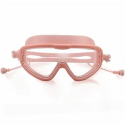 JUNJUN-Lunettes De Natation Avec Bouchons D'oreille, Anti-buée, Protection UV Sans Fuite, Lunettes De Natation Anti-fuite Rose