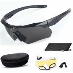 BF Lunettes Pare-balles Militaires Lunettes Tactiques D'extérieur Tir Cs équitation Alpinisme Polarisé Trois Ensembles De