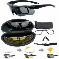 BF Lunettes Pare-balles Militaires Lunettes Tactiques D'extérieur Tir Cs équitation Alpinisme Polarisé Trois Ensembles De -Promos Protection des yeux : lunettes et masque Magasin 64356497 3