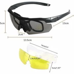 BF Lunettes Pare-balles Militaires Lunettes Tactiques D'extérieur Tir Cs équitation Alpinisme Polarisé Trois Ensembles De -Promos Protection des yeux : lunettes et masque Magasin 64356497 4