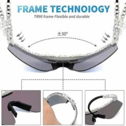 THSINDE Lot De 3 Lunettes De Soleil Polarisées Pit Viper Série C UV400 -Promos Protection des yeux : lunettes et masque Magasin 64464190 4