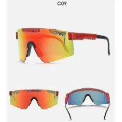 THSINDE Lot De 3 Lunettes De Soleil Polarisées Pit Viper Série C UV400 -Promos Protection des yeux : lunettes et masque Magasin 64464190 5