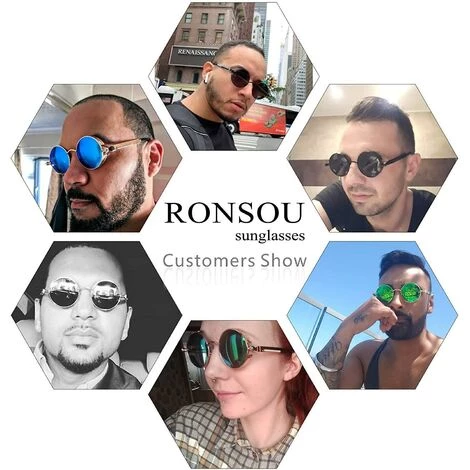 Lunettes De Soleil Rondes Style Steampunk Lunettes De Soleil Polarisées Rondes Vintage Lunettes Rétro Protection Uv400 THSINDE 3 Lunettes De Soleil Rondes Style Steampunk Lunettes De Soleil Polarisées Rondes Vintage Lunettes Rétro Protection Uv400 THSINDE – Image 3