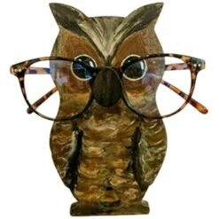 THSINDE Support De Lunettes De Tête D'animal Mignon En Bois 3D Pour Lunettes De Soleil Lunettes Hibou