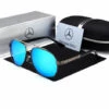 THSINDE Mercedes Amg Lunettes De Soleil UV400 Pour Homme Sport Driving Golf Outdoor Aviator Goggles Gun Bleu