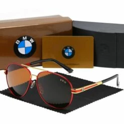 THSINDE Bmw Hommes Lunettes De Soleil Polarisées Uv400 Logo De Voiture En Métal Lunettes De Conduite Argent -Promos Protection des yeux : lunettes et masque Magasin 64466518 3