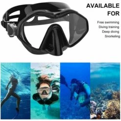 MEZHENG Lunettes De Plongée Adulte, Masque De Plongée Anti-buée, Lunettes Tuba, Lunettes De Natation Protection UV -Promos Protection des yeux : lunettes et masque Magasin 64535197 3