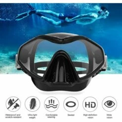 MEZHENG Lunettes De Plongée Adulte, Masque De Plongée Anti-buée, Lunettes Tuba, Lunettes De Natation Protection UV -Promos Protection des yeux : lunettes et masque Magasin 64535197 5