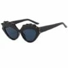 Ensoleillé Large Frame Lunettes De Soleil Pour Femmes Hommes Plage Lunettes De Soleil Hollow Design Protection UV De Chat Lunettes Convient Pour La Conduite De Voyages De Sports De Plein Air