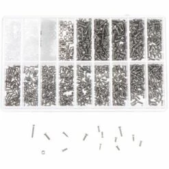 LIFCAUSAL Kit De Réparation De Lunettes Avec Boîte De Rangement Assortie 1000 Vis Et Tampons Avec Micro Tournevis Pour Montre, Horloge, Lunettes De Lunettes, Réparation Portable -Promos Protection des yeux : lunettes et masque Magasin 64701247 4