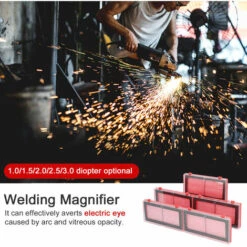 ASUPERMALL 1 PC Casques De Soudage Dioptrique Soudage électrique Protections Des Yeux Lentille Loupe En Verre Len Accessoires De Soudage Remplaçables, 1.5 - 1.5 -Promos Protection des yeux : lunettes et masque Magasin 64722099 5