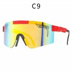 DONTODENT Pit Viper Lunettes De Soleil Polarisées, Lunettes De Soleil De Protection UV400 Pour Hommes Et Femmes, Cyclisme, Conduite, Golf Et Activités De Plein Air (C09)