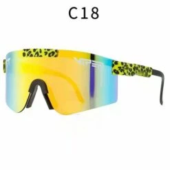DONTODENT Pit Viper Lunettes De Soleil Polarisées, Lunettes De Soleil De Protection UV400 Pour Hommes Et Femmes, Cyclisme, Conduite, Golf Et Activités De Plein Air (C18)