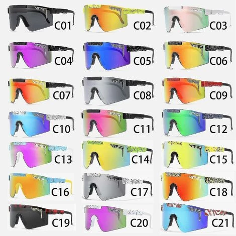 THSINDE Lot De 3 Lunettes De Soleil Polarisées Pit Viper Série C UV400 (C5+C6+C9) 2 THSINDE Lot De 3 Lunettes De Soleil Polarisées Pit Viper Série C UV400 (C5+C6+C9) – Image 2
