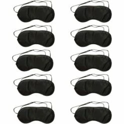 10 Pcs Lunettes De Sommeil Lunettes Noires Respirantes Protectrices Goggles Lunettes De Protection Au Déjeuner Masques De Sommeil 56Vingt