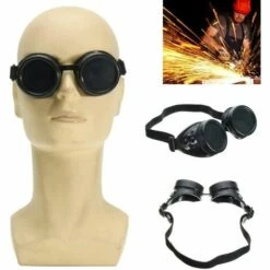 Casque De Soudage Professionnel,Masque Soudage Steampunk Coupe Lunettes Soudure Coupe Soudeurs Lunettes De Sécurité Industrielle（1 Pcs） 56Vingt -Promos Protection des yeux : lunettes et masque Magasin 64938889 5