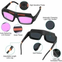 Lunettes De Soudure,Masque Lunettes Solaires De Soudage à Assombrissement Automatique à énergie Solaire Lunettes Avec Cordes Réglables, Anti-buée Casque De Masque(1 Ensemble) 56Vingt 7 Lunettes De Soudure,Masque Lunettes Solaires De Soudage à Assombrissement Automatique à énergie Solaire Lunettes Avec Cordes Réglables, Anti-buée Casque De Masque(1 Ensemble) 56Vingt -Promos Protection des yeux : lunettes et masque Magasin 64939296 3