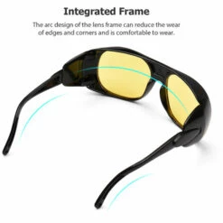 SUPERSELLER Lunettes De Soudage Protection Des Yeux De Sécurité Lunettes D'assombrissement De La Flamme De Brasage Lunettes De Soudage Anti-buée Lunettes De Protection étanches Aux Ultraviolets - Jaune -Promos Protection des yeux : lunettes et masque Magasin 65100671 5