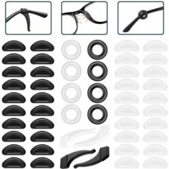 PERLE RARE Silicone Antidérapant Pour Lunettes, 26 Paires Retenue De Lunettes, Support Antidérapant Pour Lunettes Doux, Oreille De Lunettes En Silicone Confortable, Crochet Antidérapant Pour Lunettes -Promos Protection des yeux : lunettes et masque Magasin 65177620 5