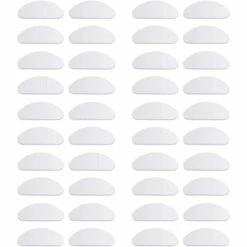 PERLE RARE 20 Paires 1mm Plaquettes De Nez En Silicone Antidérapant Coussinets De Nez Adhésif Pour Lunettes Lunettes De Soleil Spectacles (Transparent)