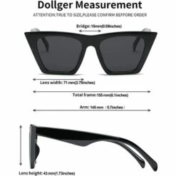 ILOVEMILAN Lunettes De Soleil Carrées œil De Chat Pour Femmes Fashion Oversize Cateye Classic Lunettes De Soleil Pour Femmes -Promos Protection des yeux : lunettes et masque Magasin 65216095 3