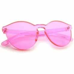 THSINDE Einteilige PC-Linse, Randlose, Ultra-fette, Monoblock-Sonnenbrille Bundle, 60 Mm, Hellpink -Promos Protection des yeux : lunettes et masque Magasin 65258625 5
