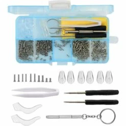 THSINDE Brillen-Reparatur-Werkzeugsatz Für Sonnenbrillen, 500-teiliger Brillenreparatur-Schraubendreher