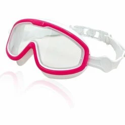 THSINDE Big Frame Kinder Schwimmbrille Anti Fog Wide View Schwimmausrüstung Für Jungen Mädchen Kinder Brille Für Schwimmbad Rosa Weiß -Promos Protection des yeux : lunettes et masque Magasin 65258689 3