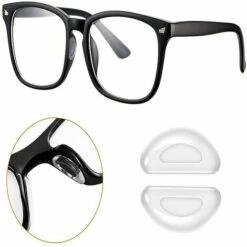 THSINDE Selbstklebende, Rutschfeste, Weiche Nasenpads Für Brillen, Sonnenbrillen, 10 Paar