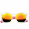 THSINDE Abnehmbare Bewaffnete Retro Funky Bunt Verspiegelte Sonnenbrille
