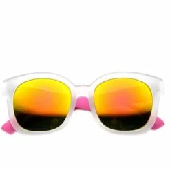 THSINDE Abnehmbare Bewaffnete Retro Funky Bunt Verspiegelte Sonnenbrille