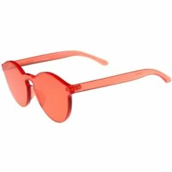 THSINDE Einteilige PC-Linse, Randlose, Ultra-fette, Monoblock-Sonnenbrille Bundle, 60 Mm, Rot -Promos Protection des yeux : lunettes et masque Magasin 65258790 3