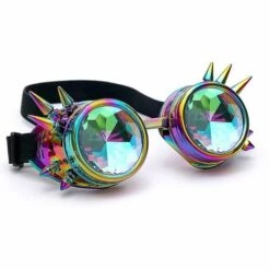 THSINDE Sonnenbrille Gothique Steampunk Sonnenbrille Damen Herren Niet Kaleidoskop -Promos Protection des yeux : lunettes et masque Magasin 65258834 4