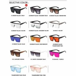 THSINDE Nouvelle Tendance Grand Cadre Monobloc Uv400 Sonnenbrille Street Shooting Mâle/femelle Sonnenbrille Rétro C6 -Promos Protection des yeux : lunettes et masque Magasin 65258971 4