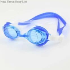 THSINDE Bunte Verstellbare Kinder Kinder Wasserdicht Silikon Anti-Fog UV-Schild Schwimmbrille Brille Brillen Brillen Mit Box_a Saphirblau
