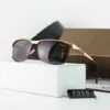 THSINDE Neue Uv 400 Herren Sonnenbrille Klassische Herrenbrille Polarisierte Brille Rot Gold