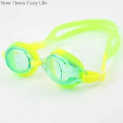 THSINDE Bunte Verstellbare Kinder Kinder Wasserdicht Silikon Anti-Fog UV-Schild Schwimmbrille Schutzbrille Brillen Brillen Mit Box_a Grün