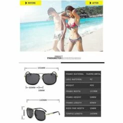 THSINDE Kingseven Herren Sonnenbrille Fashion Big Frame Sonnenbrille Quadratische Metall Sonnenbrille Damen Retro Sonnenbrille Retro Hochwertige Uv400bebetter C1 -Promos Protection des yeux : lunettes et masque Magasin 65259102 3